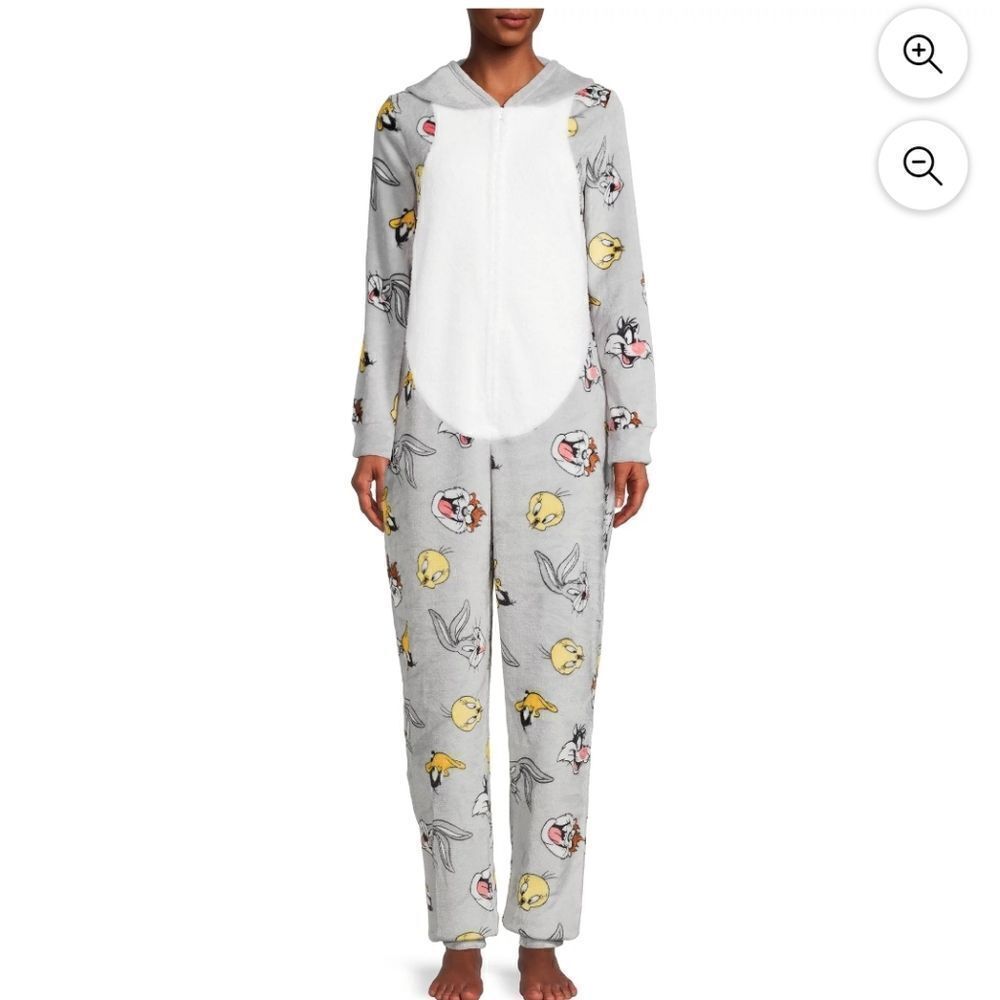 Warner Bros. Looney Tunes Women's Bugs Bunny Taz Tweety Daffy Duck Union Suit XS